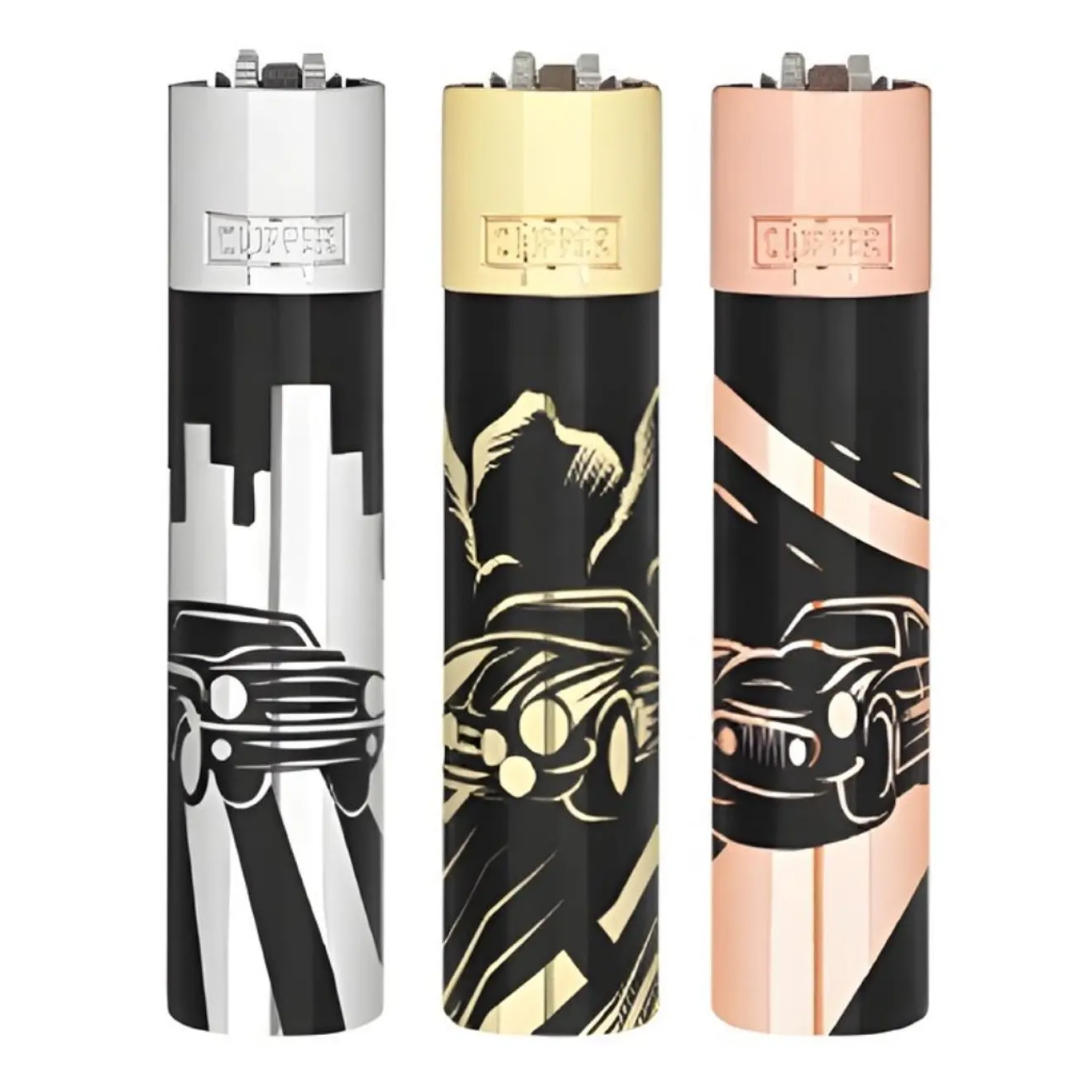 Metalen Clipper Aansteker | Classic Cars - Afbeelding 2