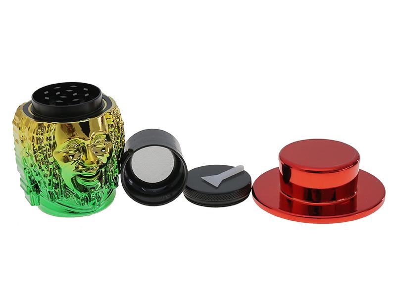 Diamond Leaf | Metal Grinder Rasta - Afbeelding 2