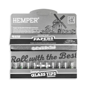 Hemper | King Size Classic White Paper Booklet + 7mm Glass Tips
