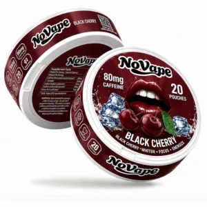NoVape | 80mg Cafeïne Pouches | Black Cherry