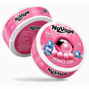 NoVape | 80mg Cafeïne Pouches | Bubblegum