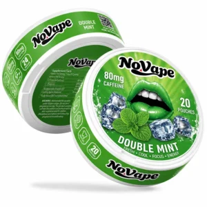 NoVape | 80mg Cafeïne Pouches | Double Mint