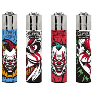 Classic Clipper Aansteker | Lovely Clowns (4 stuks)