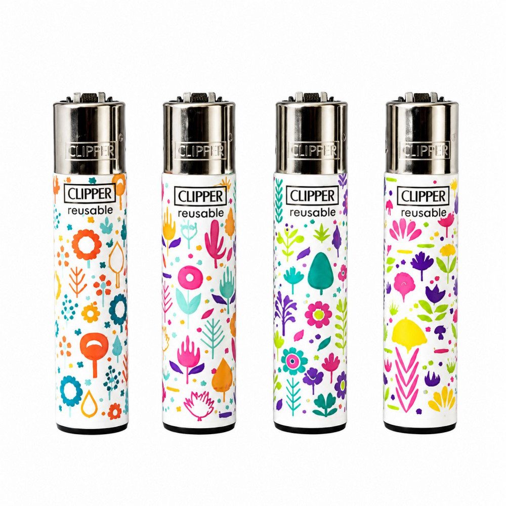 Classic Clipper Aansteker | Spring Print (4 stuks)