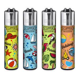 Classic Clipper Aansteker | Summer Pattern (4 stuks)