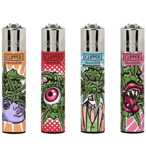 Classic Clipper Aansteker | Out of Weed (4 stuks)